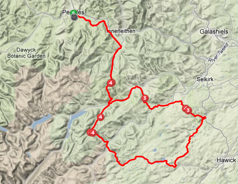 Tour o'the Borders Route